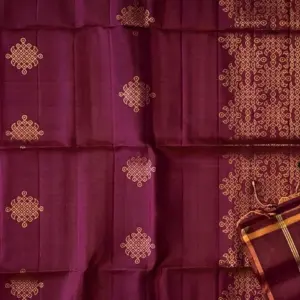 Soft Silk Saree with Blouse – Design 3