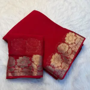Viscose Georgette Saree