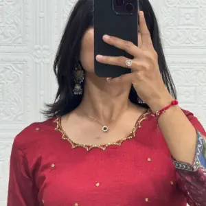 Vichitra Silk Gown