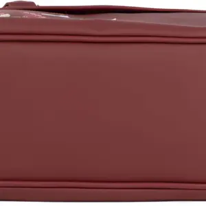 Ladies Handbag Spacious Organised Compartments with Golden Hardware & Cute Fur Ball Charm