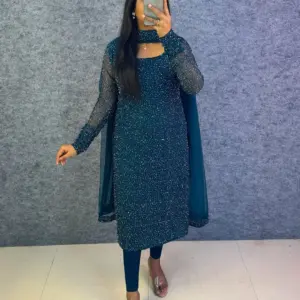 Premium PartyWear Kurti Set With Dupatta