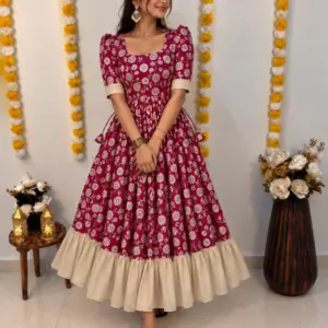 Kalamkari Silk Frock