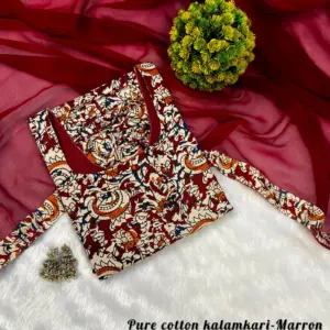 Viral Kalamkari Sideopen Kurti With Dupatta Set