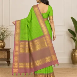 GANGA JAMUNA COTTON WITH BLOUSE