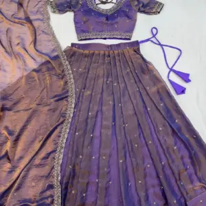 Traditional Tissue Silk Lehenga Choli Set