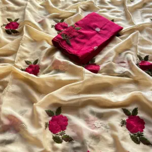 Rangoli Silk Embroidered Saree