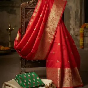 Premium Dola Silk Saree with Elegant Border