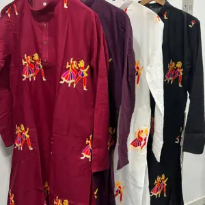 Flex Cotton Embroidered Kurta Set
