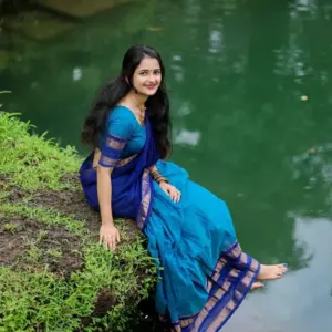 Traditional Kanjivaram Silk Half-Sarees