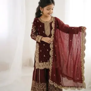 Premium mom & daughter Combo Ready to Wear sharara set