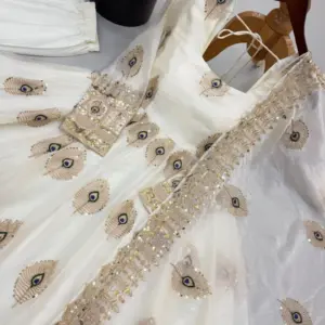 Fendy Silk Gown with Dupatta