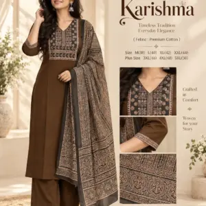 Cotton Ajrakh Print Kurta Set