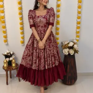Kalamkari Silk Frock