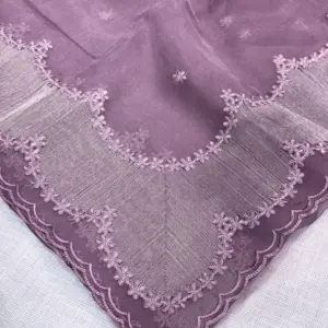 Violin Silk Embroidered Saree
