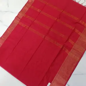 Slub Border Saree with Blouse