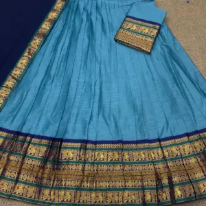 Traditional Kanjivaram Silk Half-Sarees