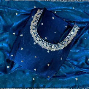 Trending Space Silk Rich sequence embroidery Gown With Dupatta