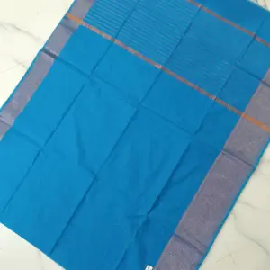 Slub Border Saree with Blouse