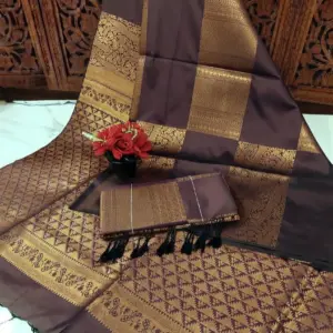 Soft Silk Saree with Blouse – Design 2