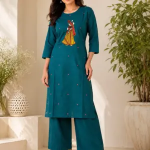 Dabu Cotton 2-Piece Co-ord Set - Premium