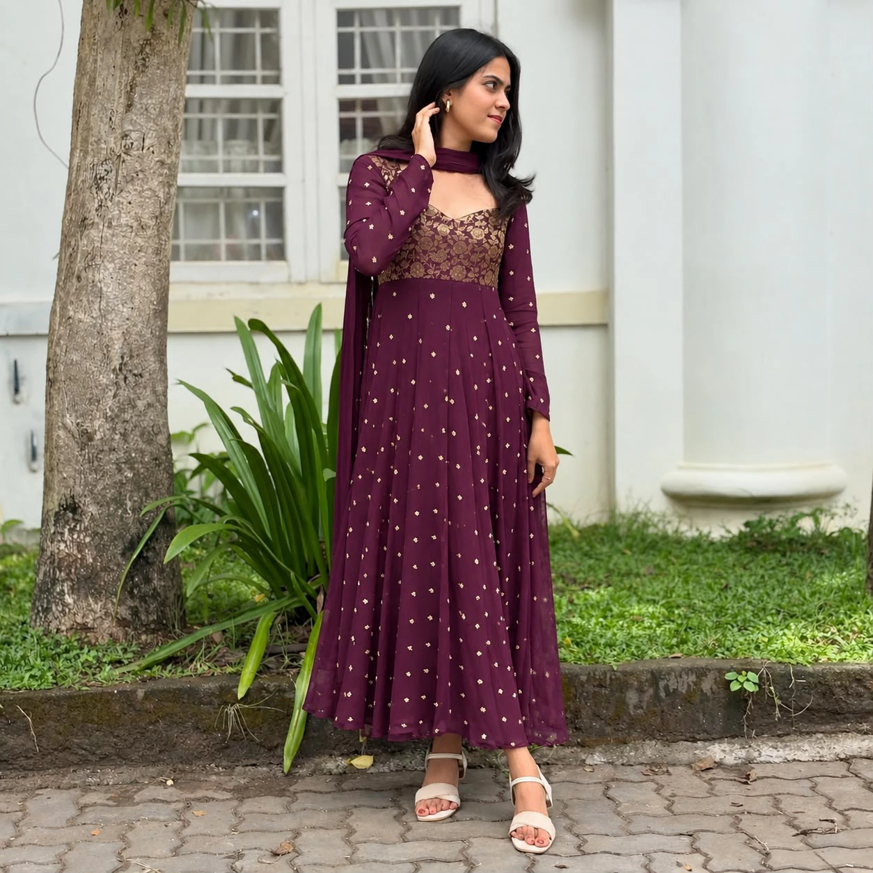 Georgette Anarkali Suit Set