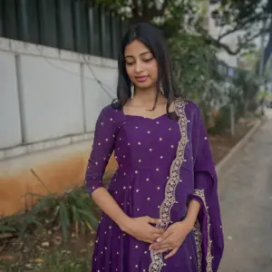 Vichitra Silk Anarkali