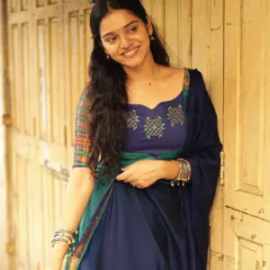 Vichitra Blooming Gown for Women