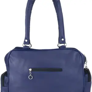 Women's Handbag with Golden Accessories & Fur Charm | Perfect for Work, Shopping & Parties