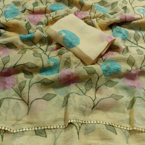 Chiffon Embroidered Saree
