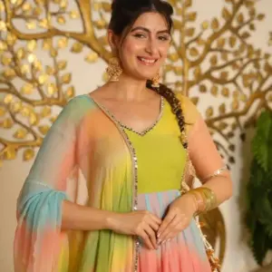Elegant 3-Piece Anarkali Set