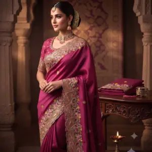 SPACE SILK EMBROIDERY WITH SEPARATE BLOUSE