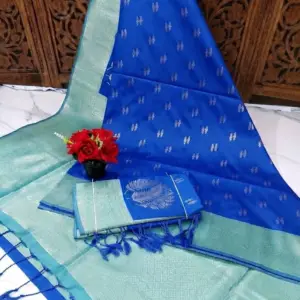 Soft Silk Saree with Blouse – Design 2