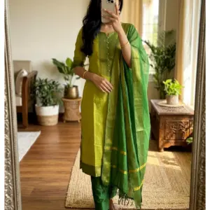 Stunning Mangalagiri silk cotton Kurti set