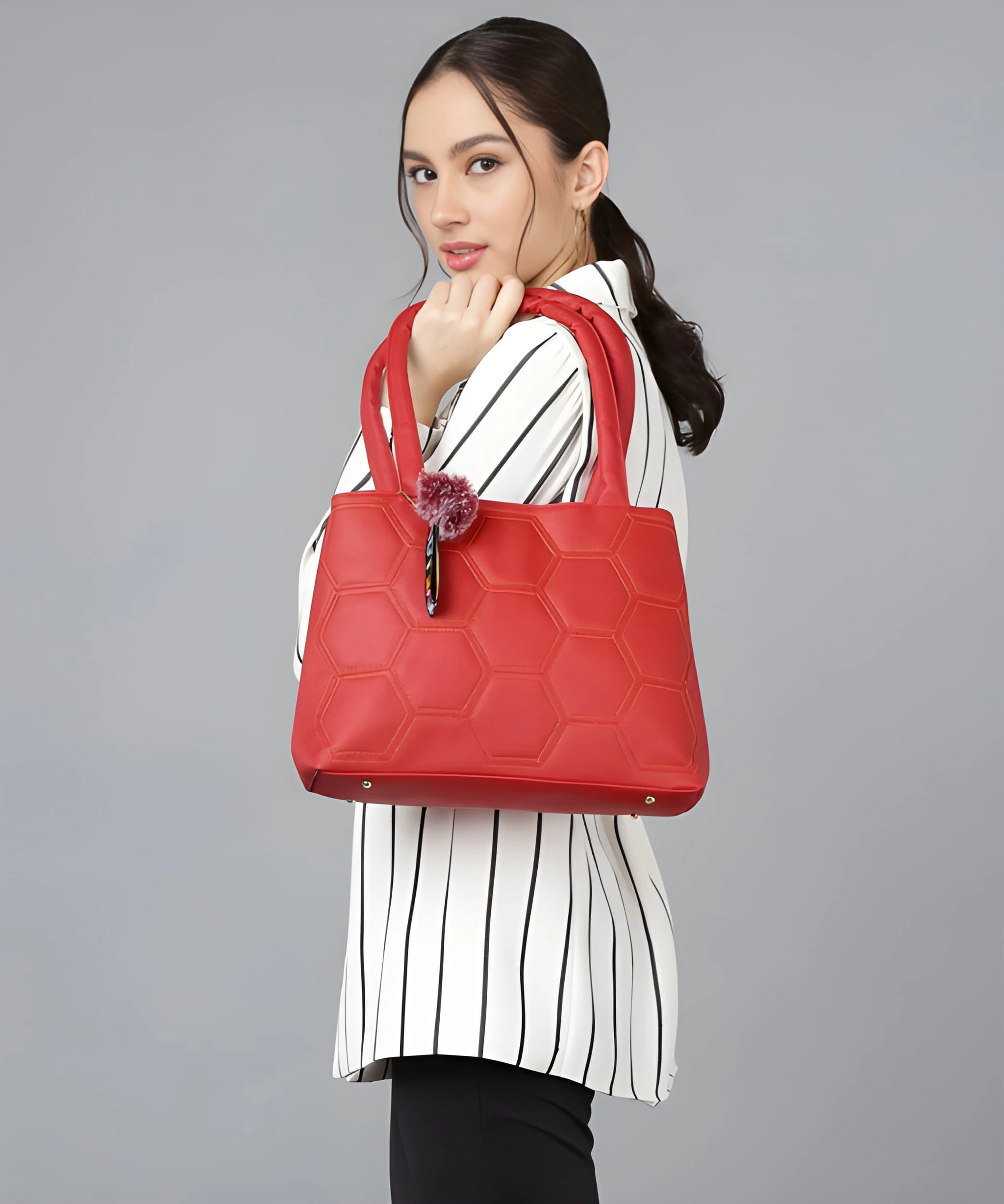 Stylish Women’s Premium Handbag | Elegant PU Leather Tote & Shoulder Bag | Large Capacity Multi-Comp