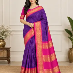 GANGA JAMUNA COTTON WITH BLOUSE