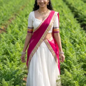 Mul Cotton Zari Woven Lehenga Set