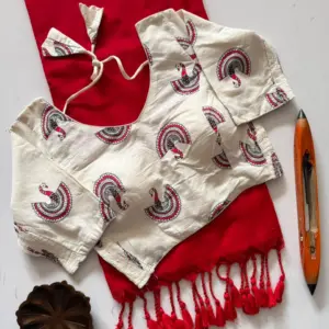 KHADI COTTON with blouse