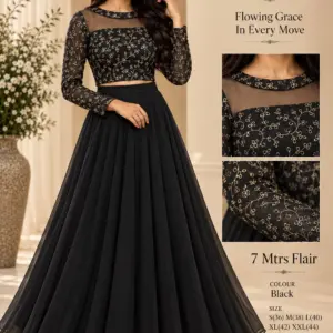 Georgette Embroidered Lehenga Set