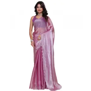 Women's Jimmy Choo Embellished Saree with Blouse – Magenta