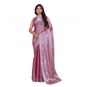 Women's Jimmy Choo Embellished Saree with Blouse – Magenta