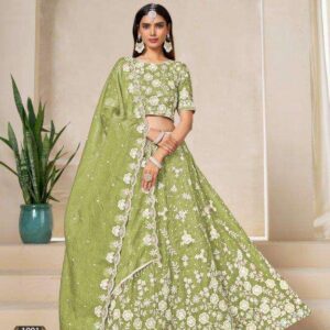 Twisha Mehvish Vol-19 1091 Organza Lehenga