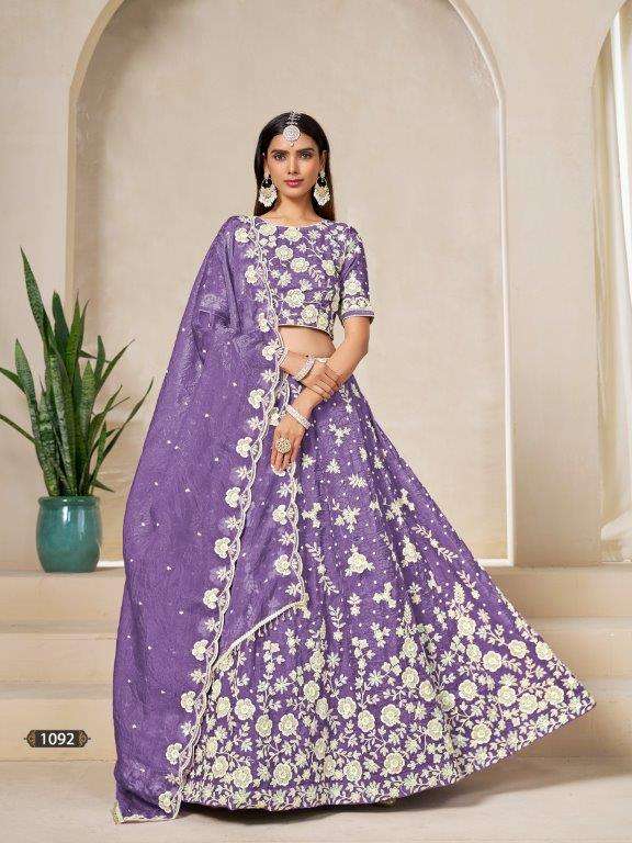 Twisha Mehvish Vol-19 1092 Organza Lehenga