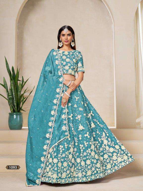 Twisha Mehvish Vol-19 1093 Organza Lehenga