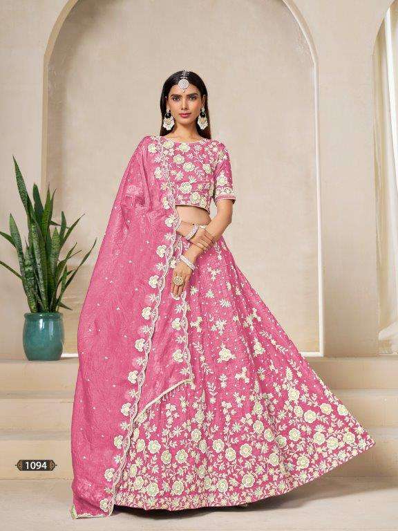 Twisha Mehvish Vol-19 1094 Organza Lehenga