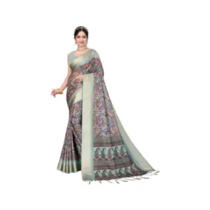 Women's Cotton Silk Printed Saree – Multicolor