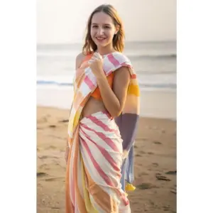 Women's Linen Printed Saree with Blouse – Yellow