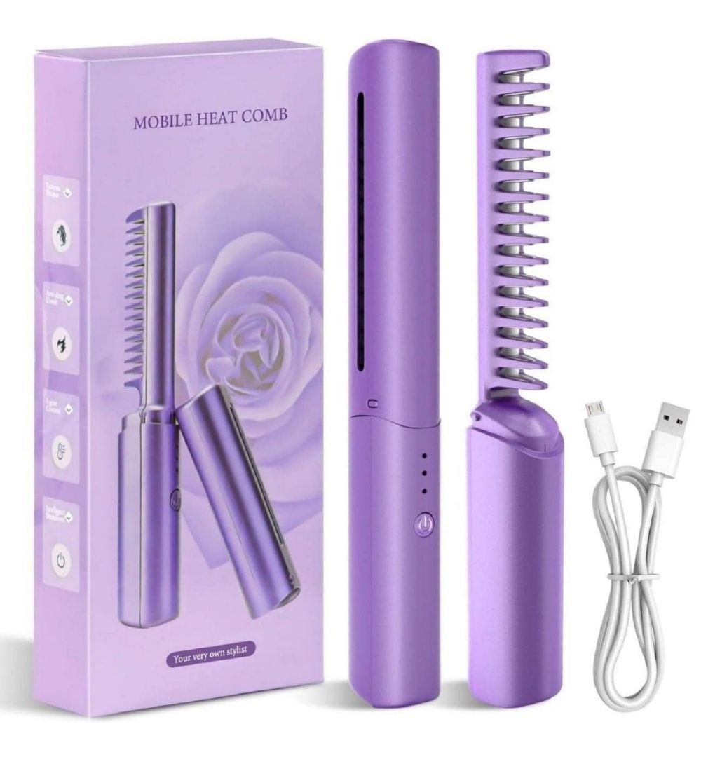 Rechargeable Mini Hair Straightener (Multicolor)