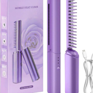 Rechargeable Mini Hair Straightener (Multicolor)