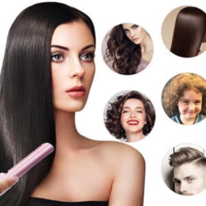 Rechargeable Mini Hair Straightener (Multicolor)