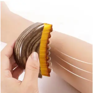 Generic Pack of 2 Lymphatic Contour Face Brush (Brown)
